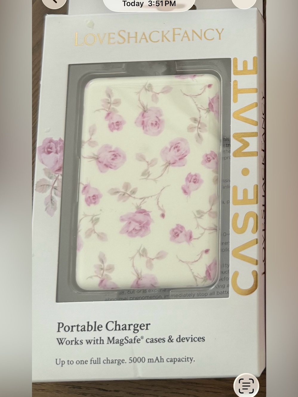 LoveShackFancy X Target Battery pack Charger